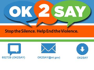  OK 2 Say - Stop the silence. Help end the violence.